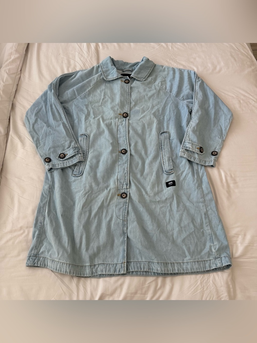 Vans Light Blue Denim Button-Front Jacket size M